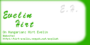 evelin hirt business card